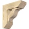 Ekena Millwork Funston Slat Rough Sawn Bracket w/ Offset Brace, Douglas Fir, 6"W x 16"D x 16"H BKT0604X16X16FST06RDF - alternate 1